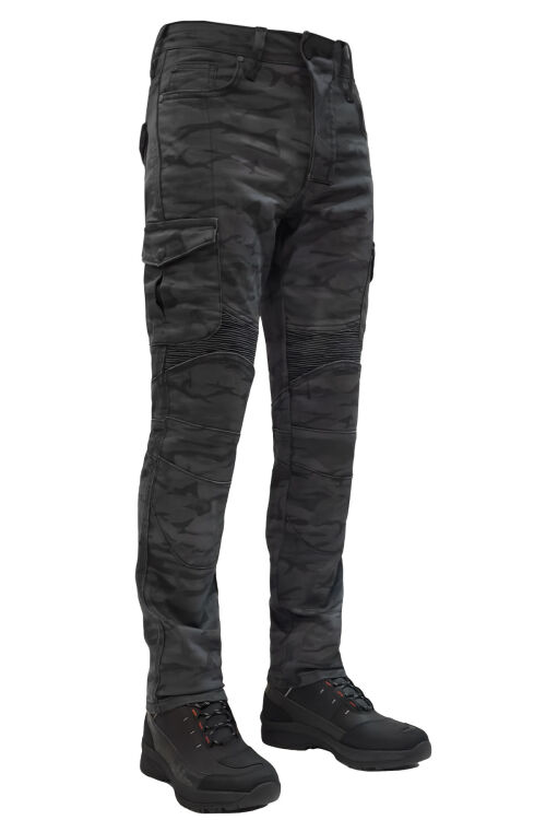 Adventure Flexi Camo Korumalı Motosiklet Kot Pantolonu - 1