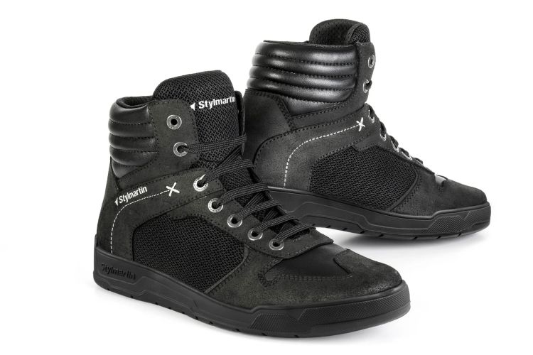 Atom Black Armoured Motorcycle Shoes - 2