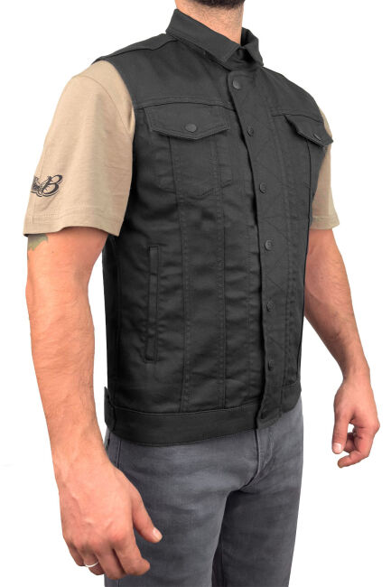 Black Iron Motorcycle Vest - The Biker Jeans