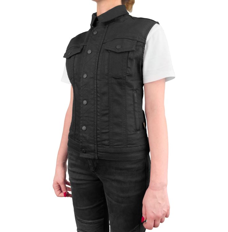 Black Iron Motorcycle Vest Woman - 3