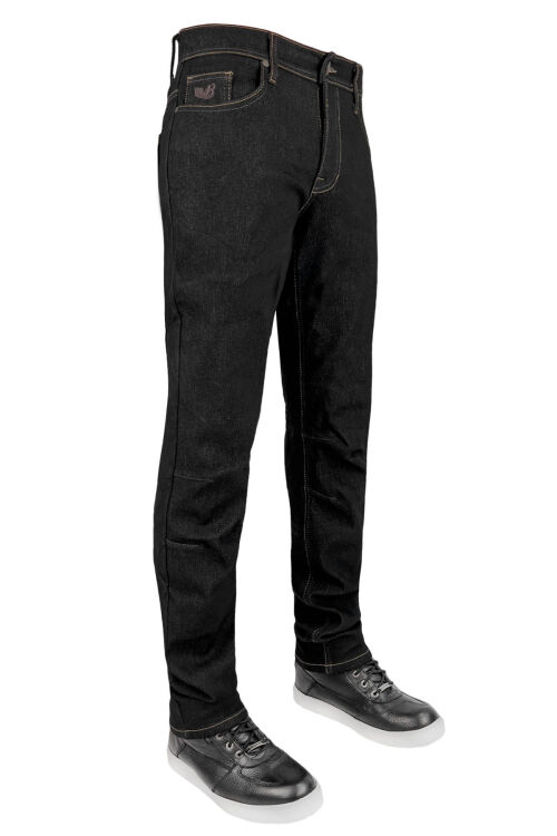 City Biker Cold Killer Black Armoured Riding Jeans - 1