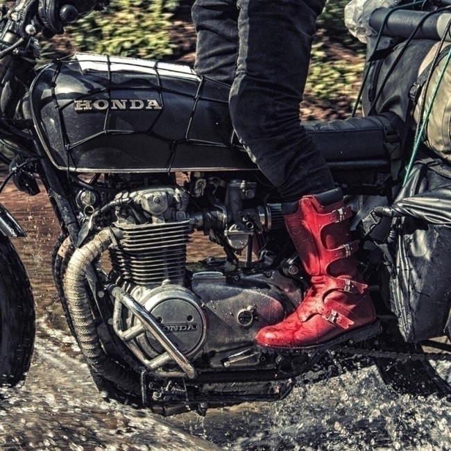 CONTINENTAL RED ROSSO Armoured Motorcycle Shoes - 6