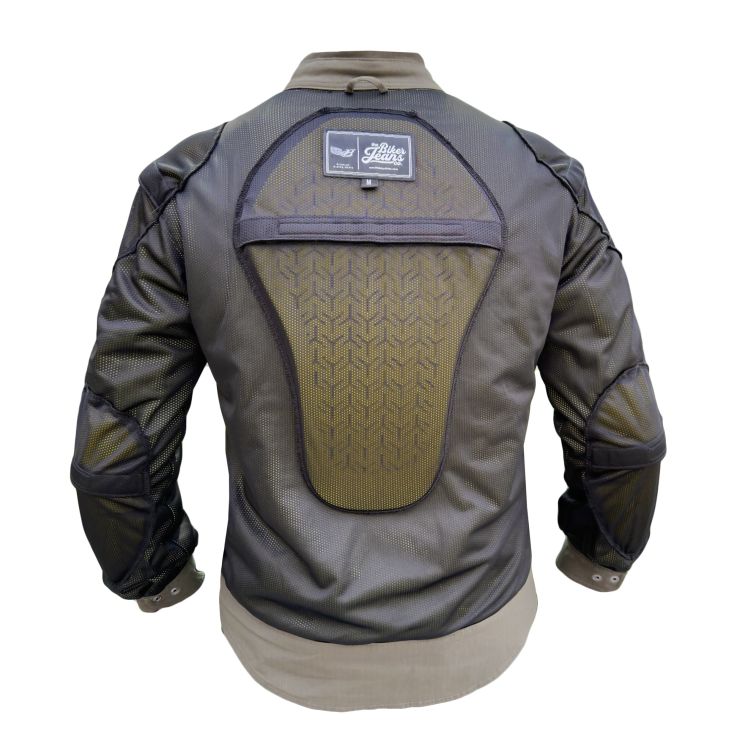 Eagle Beige Armoured Motorcycle Shirt - 15