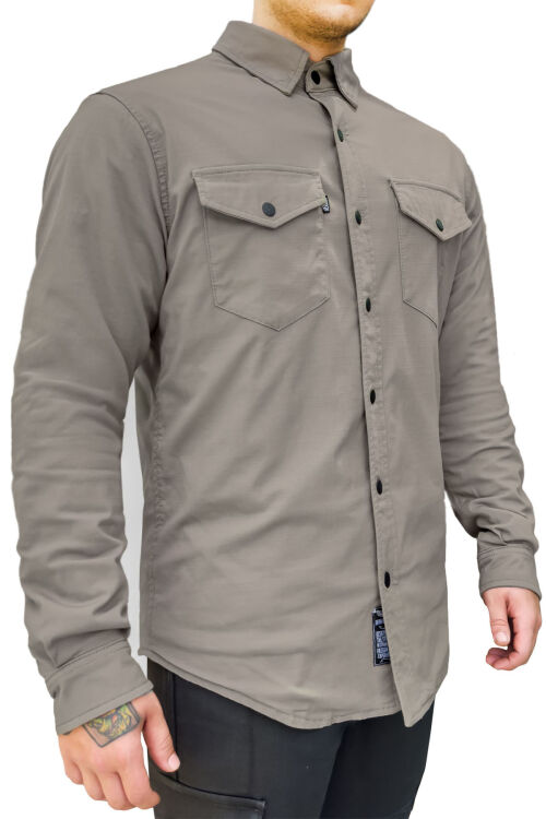 Eagle Beige Armoured Motorcycle Shirt - 1