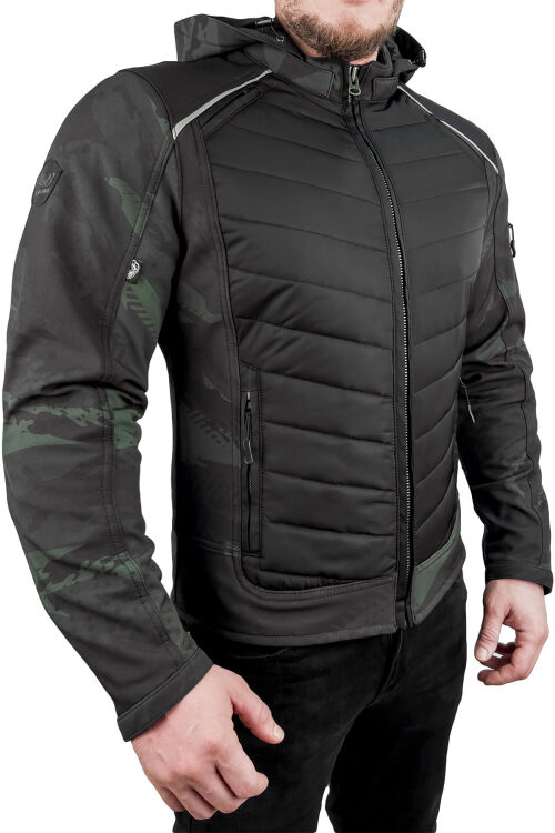 EVEREST WATERPROOF Khaki Camo Korumalı Motosiklet Montu Erkek - 1