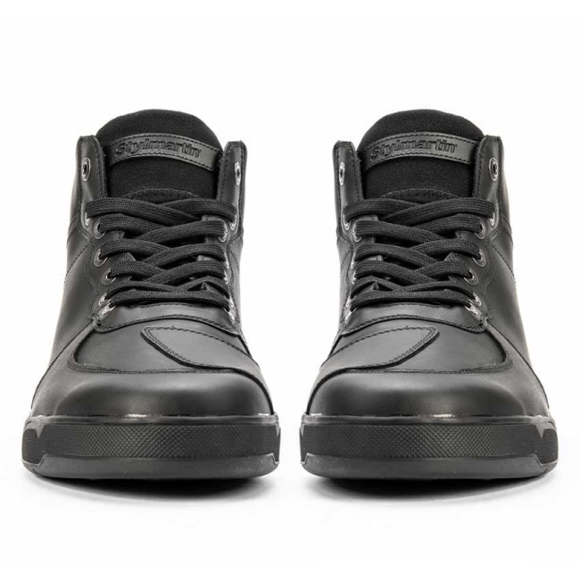 Finn Black Armoured Motorcycle Shoes - 4