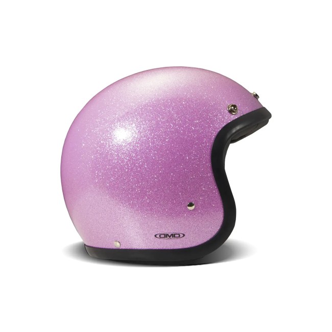 Jet Retro Glitter Pink Açık Motosiklet Kaskı - 1