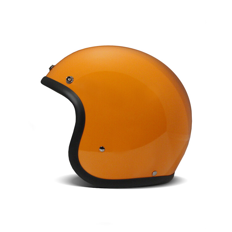 Jet Retro Orange Açık Motosiklet Kaskı - 4