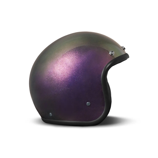 Jet Retro Rainbow Violet Açık Motosiklet Kaskı - 1