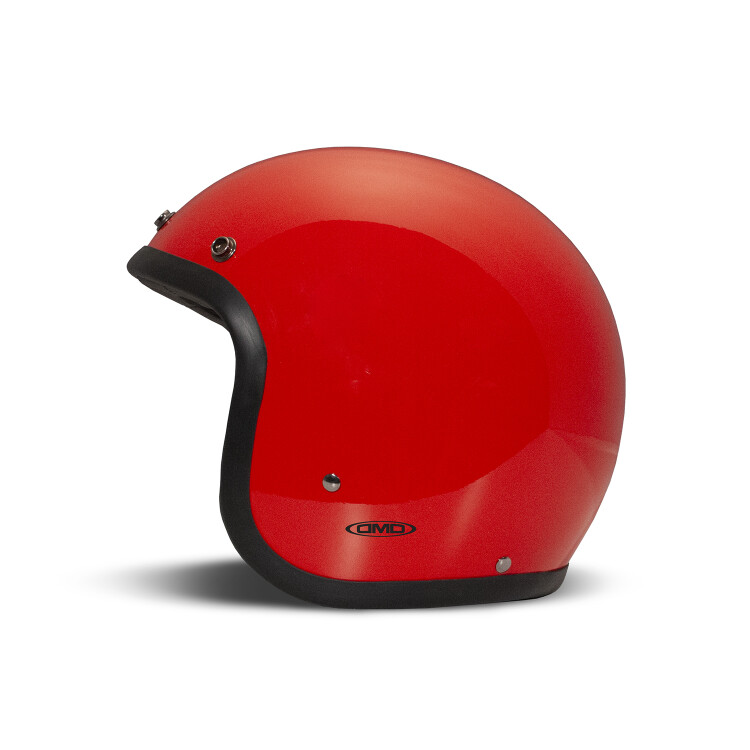 Jet Retro Red Açık Motosiklet Kaskı - 4