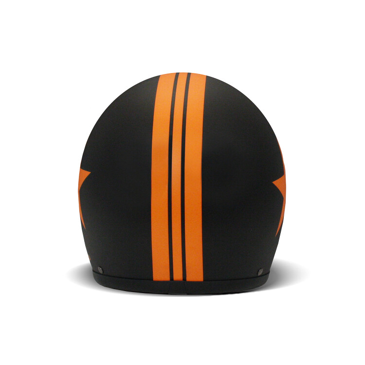 Jet Retro Star Orange Açık Motosiklet Kaskı - 5