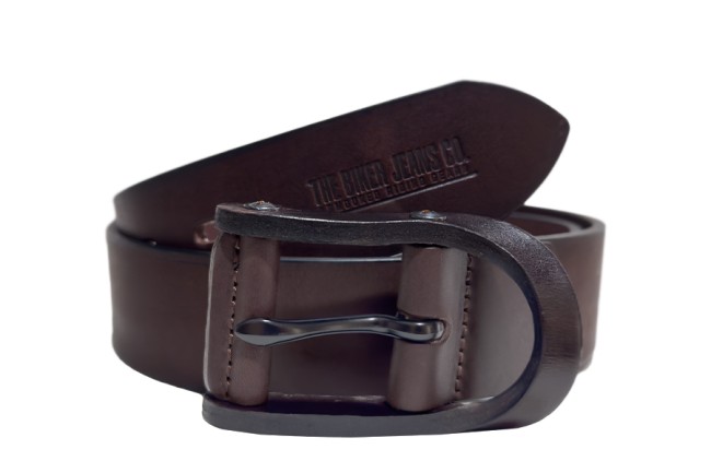 Las Vegas Brown Leather Belt - The Biker Jeans