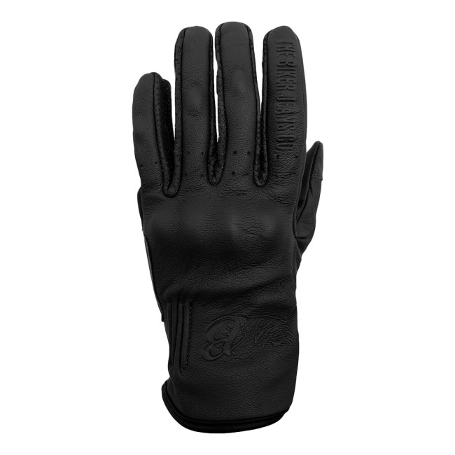 Livia Black Armoured Motorcycle Leather Gloves - 1