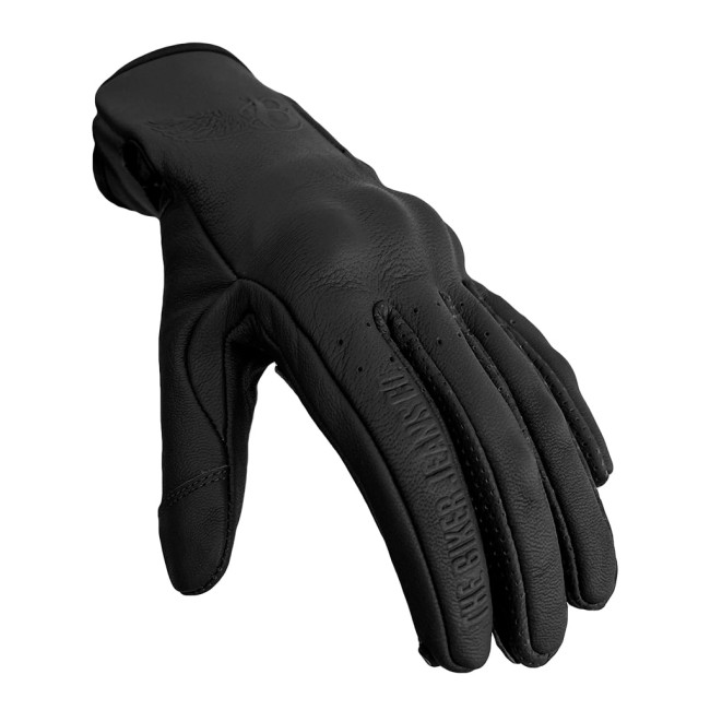 Livia Black Armoured Motorcycle Leather Gloves - 3