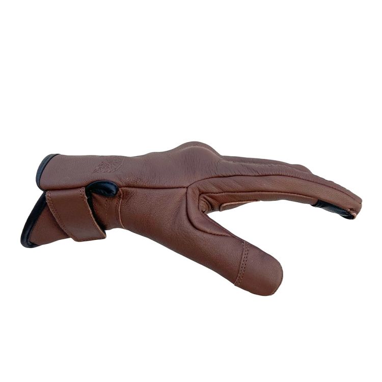 Livia Brown Armoured Motorcycle Leather Gloves - 4