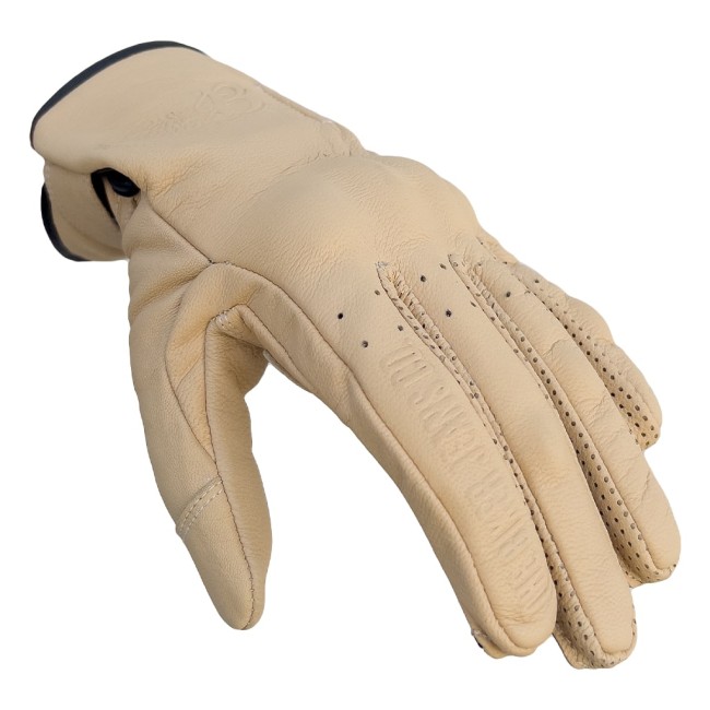 Livia Ecru Armoured Motorcycle Leather Gloves - 3