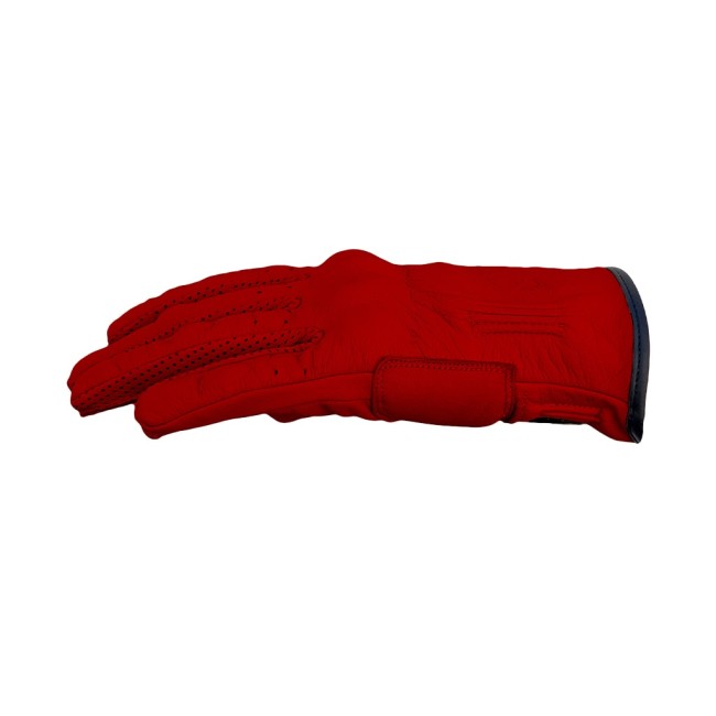 Livia Red Armoured Motorcycle Leather Gloves - 5