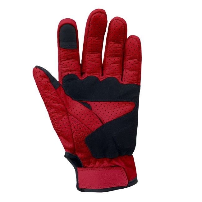 Miami Devil Red Armoured Motorcycle Leather Gloves - 2