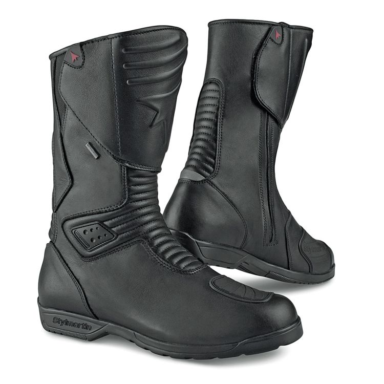 Navigator WP Black Armoured Motorcycle Shoes