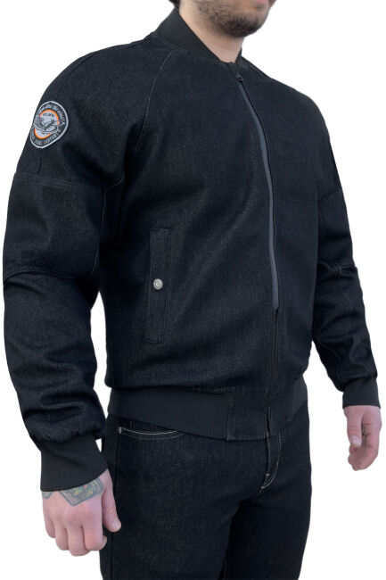 Night Flight Bomber Armoured Motorcycle Jacket - The Biker Jeans