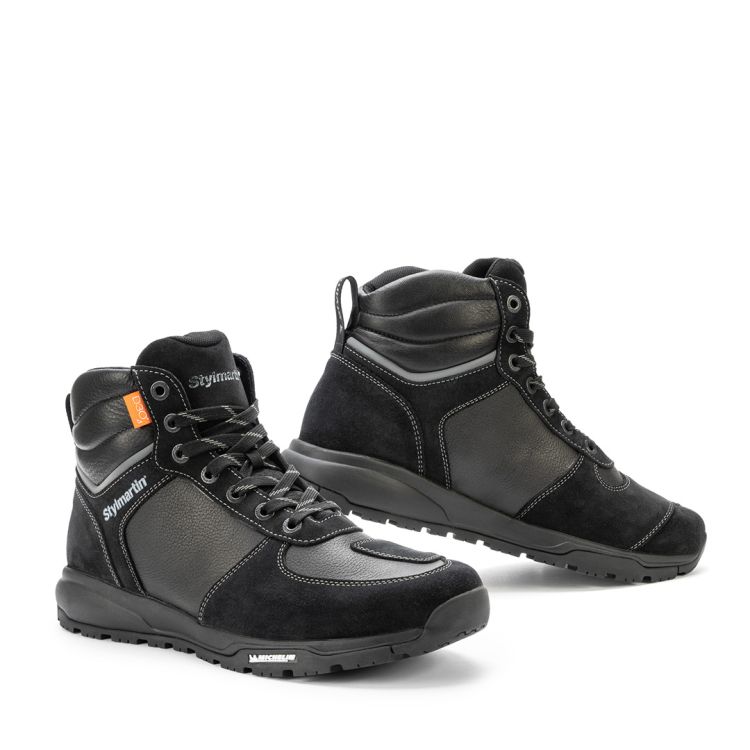 Piper WP Black Armoured Motorcycle Shoes - 2