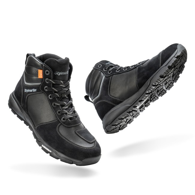 Piper WP Black Armoured Motorcycle Shoes - 3