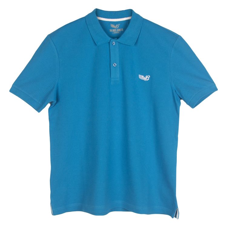 Pique Polo Blue T-Shirt - 1