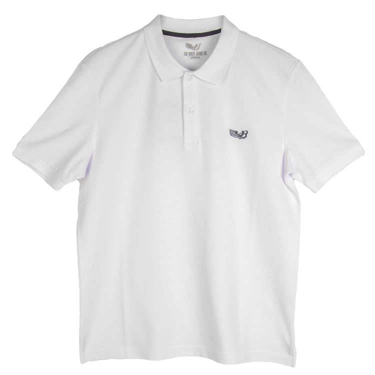 Pique Polo White T-Shirt - 1