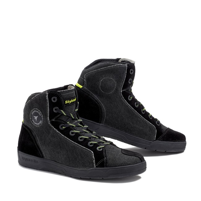 Shadow Black Nero Armoured Motorcycle Shoes - 4