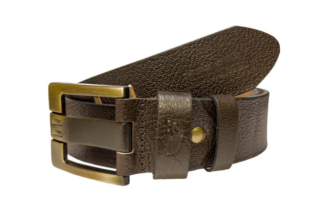 Texas Antique Brown Leather Belt - The Biker Jeans