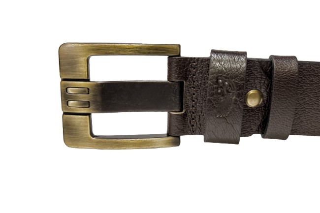 Texas Antique Brown Leather Belt - 2