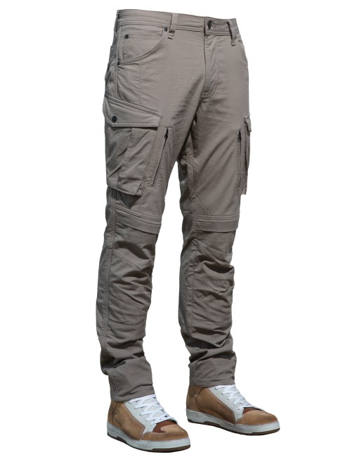 Truva Cargo Beige Armoured Motorcycle Trouser - The Biker Jeans