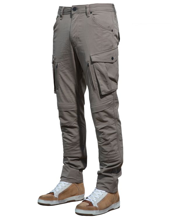 Truva Cargo Beige Korumalı Motosiklet Pantolonu Erkek - 4