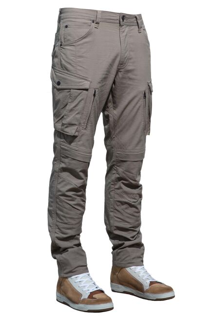 Truva Cargo Beige Korumalı Motosiklet Pantolonu Erkek - The Biker Jeans