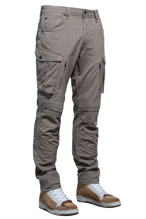 Truva Cargo Beige Korumalı Motosiklet Pantolonu Erkek - 1