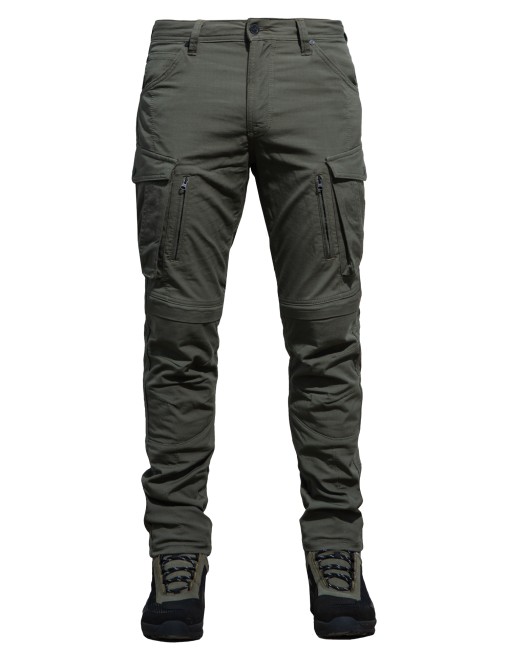 Truva Cargo Khaki Korumalı Motosiklet Pantolonu Erkek - 3