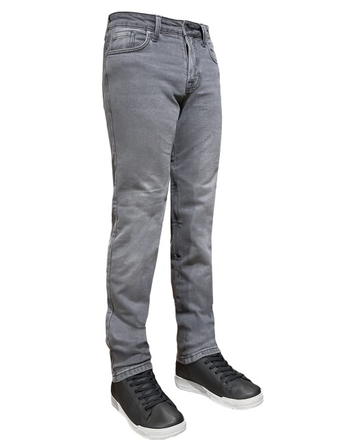 Urbanizer Grey Korumalı Motosiklet Kot Pantolonu - The Biker Jeans