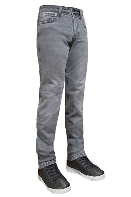 Urbanizer Grey Korumalı Motosiklet Kot Pantolonu - The Biker Jeans