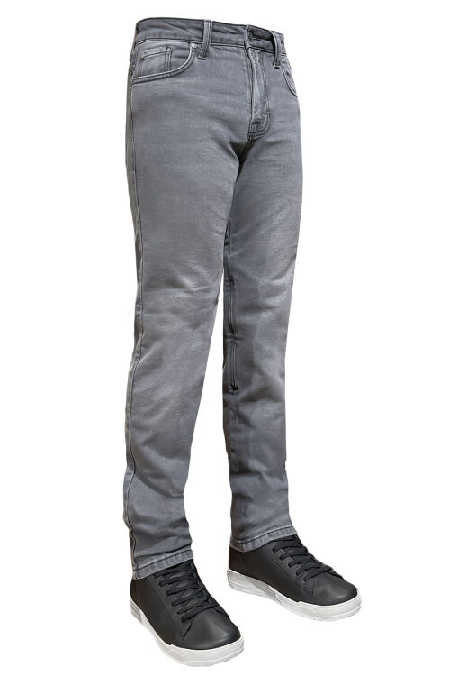 Urbanizer Grey Korumalı Motosiklet Kot Pantolonu - 1