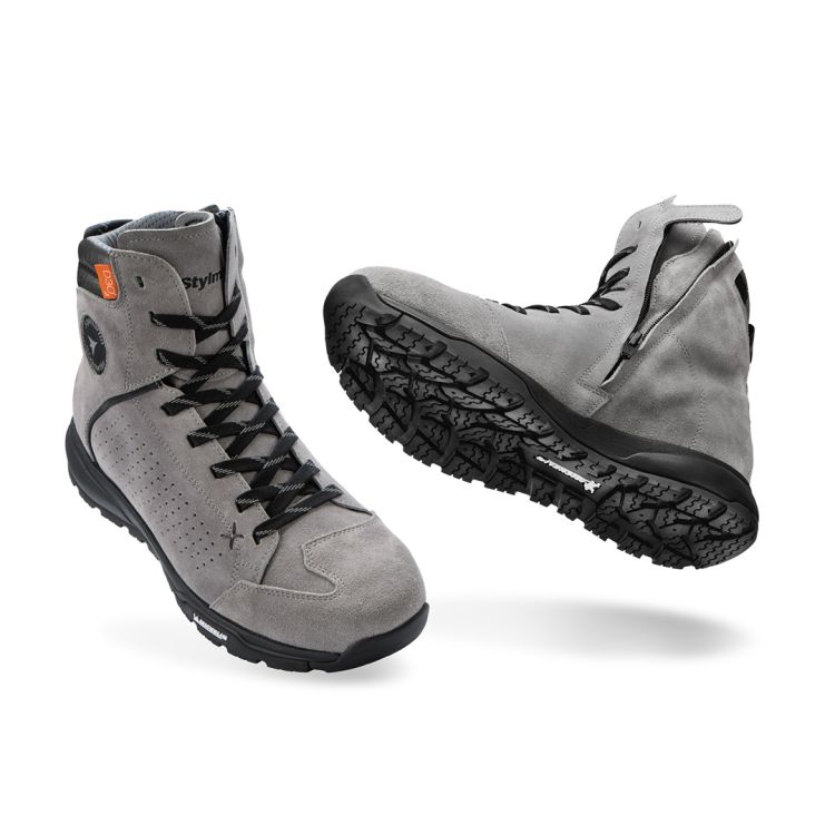 Zed Air Grey Armoured Motorcycle Shoes - 3