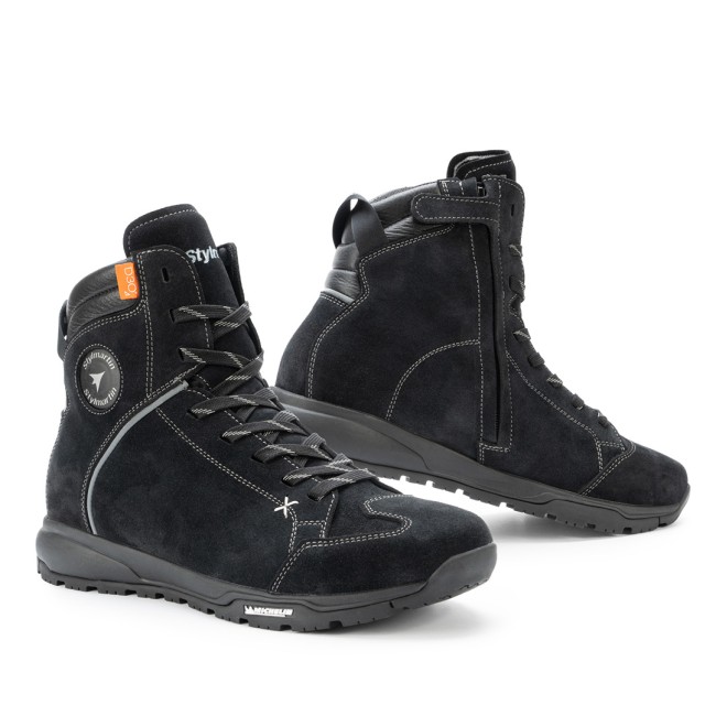 Zed WP Black Armoured Motorcycle Shoes - 2