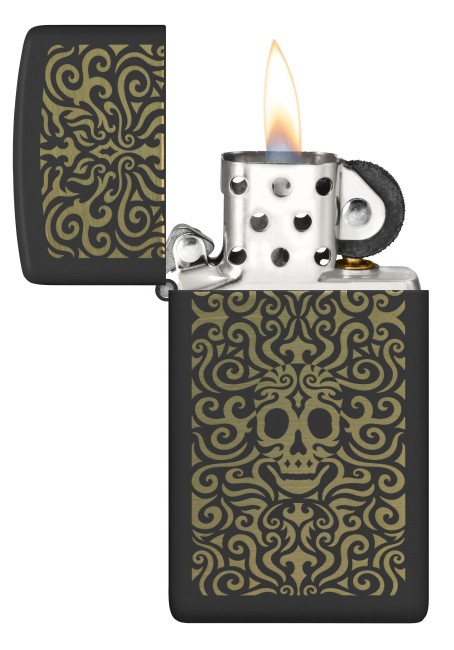 Zippo 1618 Skull Filigree Design - 3