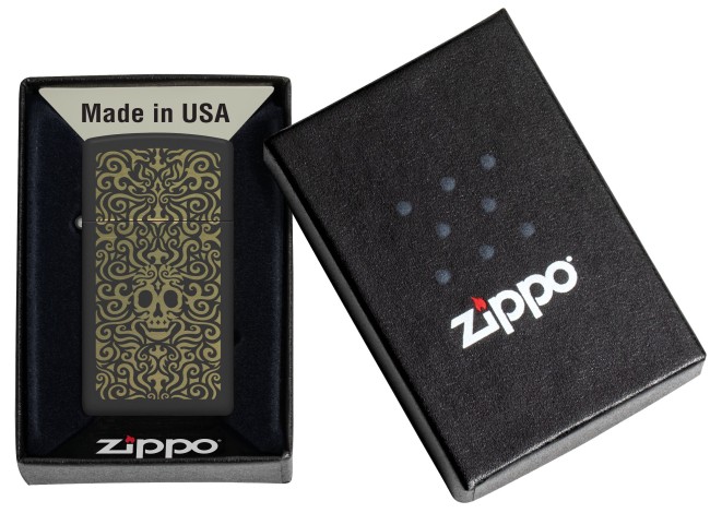 Zippo 1618 Skull Filigree Design - 4