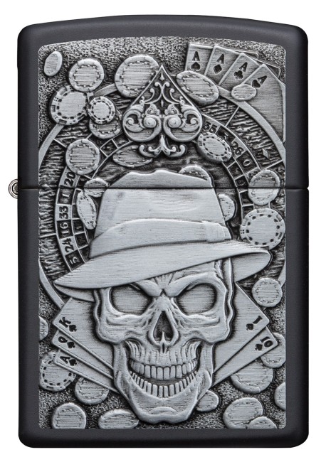 Zippo 218 Gambling Skull - 1