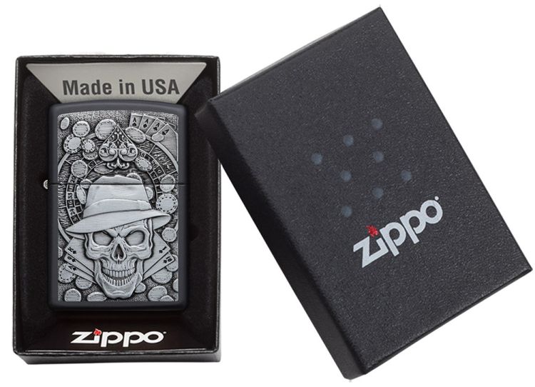 Zippo 218 Gambling Skull - 4