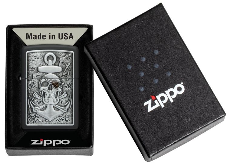 Zippo 218 Skull Anchor Emblem - 4