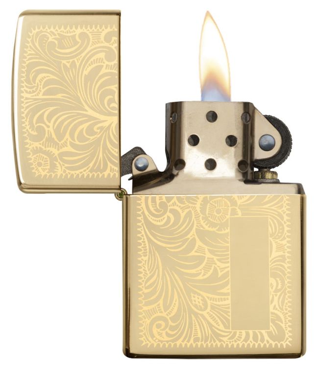 Zippo Reg Brass Venetian - 3